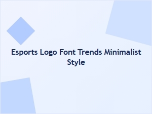 Exploring Minimalist Fonts for Sleek Esports Logos